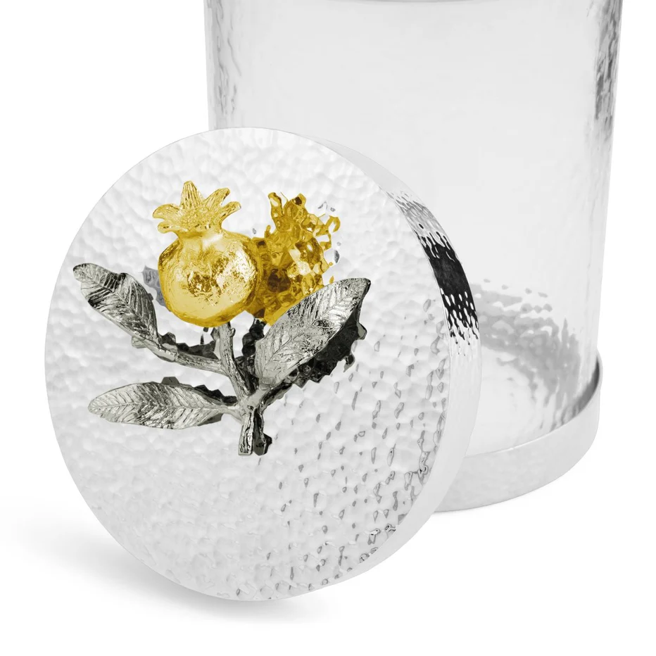 Pomegranate Silver & Gold Canisters - Image 9