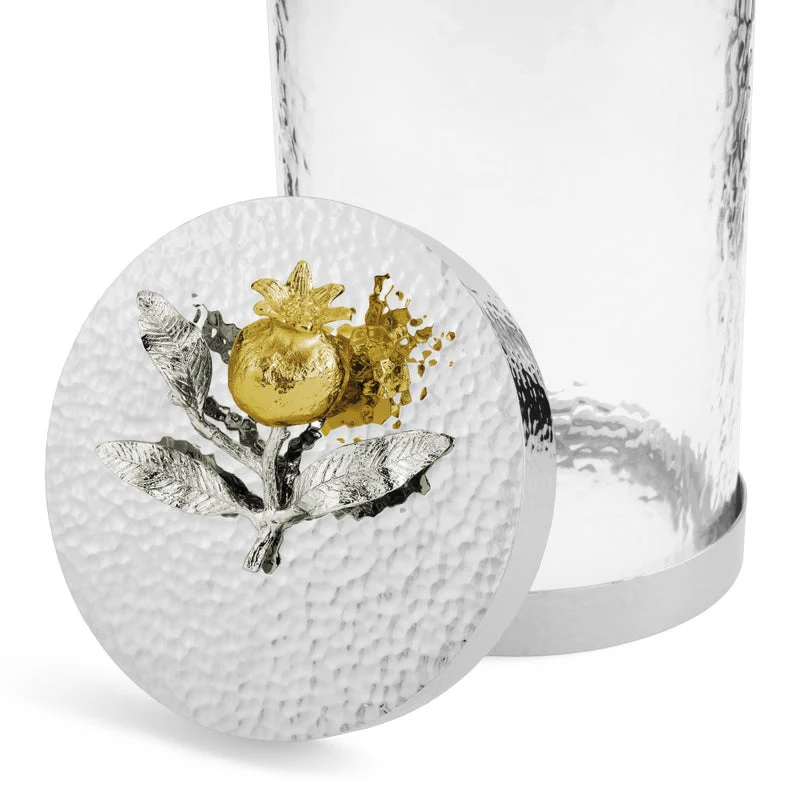 Pomegranate Silver & Gold Canisters - Image 11