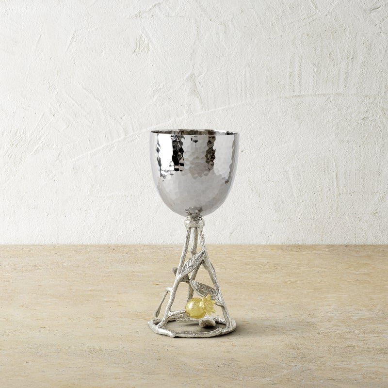 Pomegranate Silver & Gold Kiddish Cup - Image 2