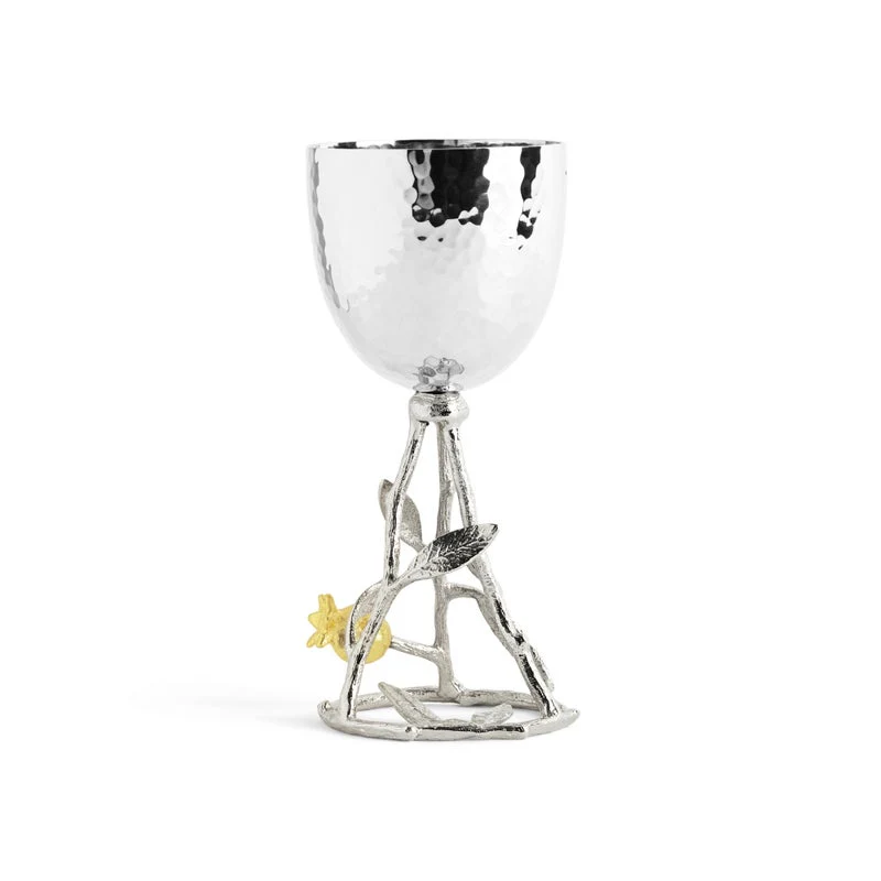 Pomegranate Silver & Gold Kiddish Cup - Image 3