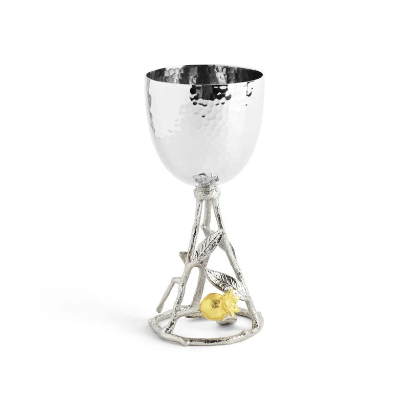 Pomegranate Silver & Gold Kiddish Cup - Image 4