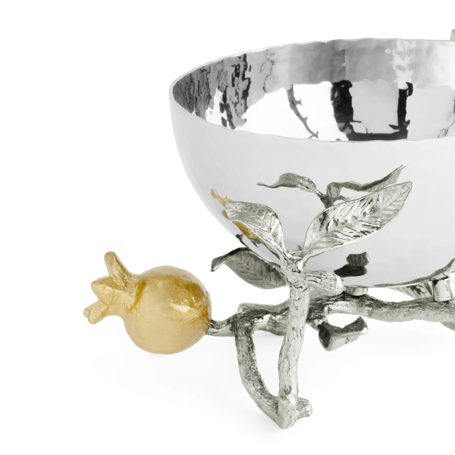 Pomegranate Silver & Gold Nut Bowl - Image 6