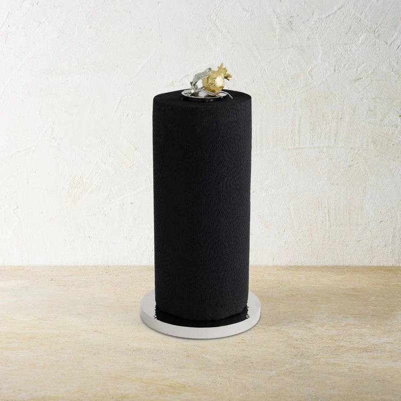 Pomegranate Silver & Gold Paper Towel Holder - Image 3