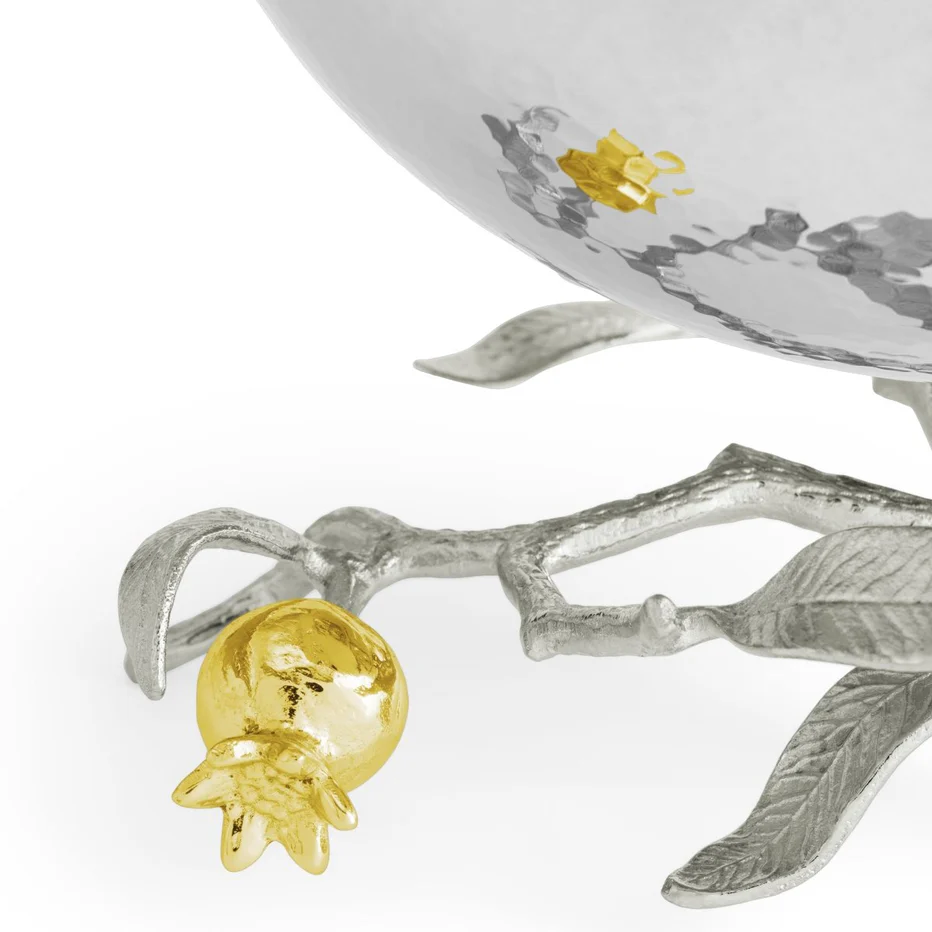 Pomegranate Silver & Gold Small Bowl - Image 6