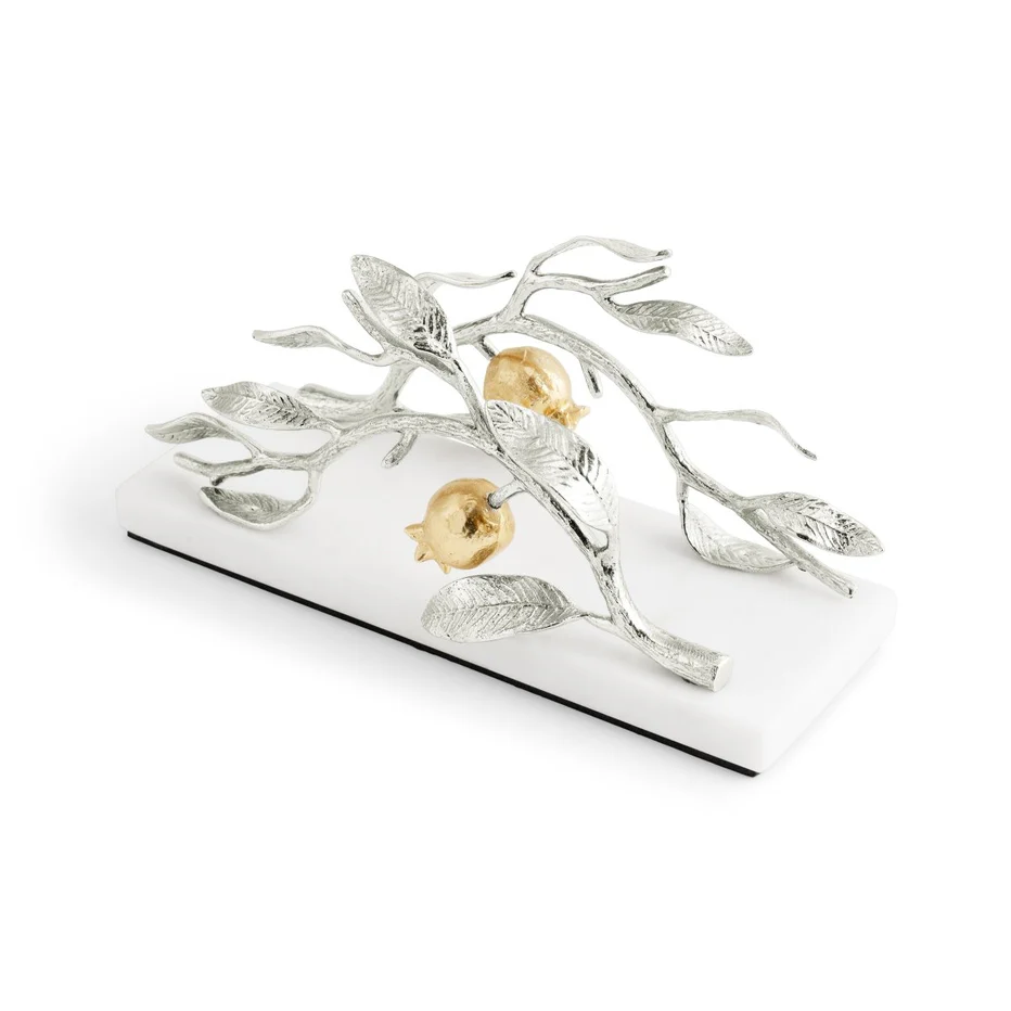 Pomegranate Silver & Gold Vertical Napkin Holder - Image 5