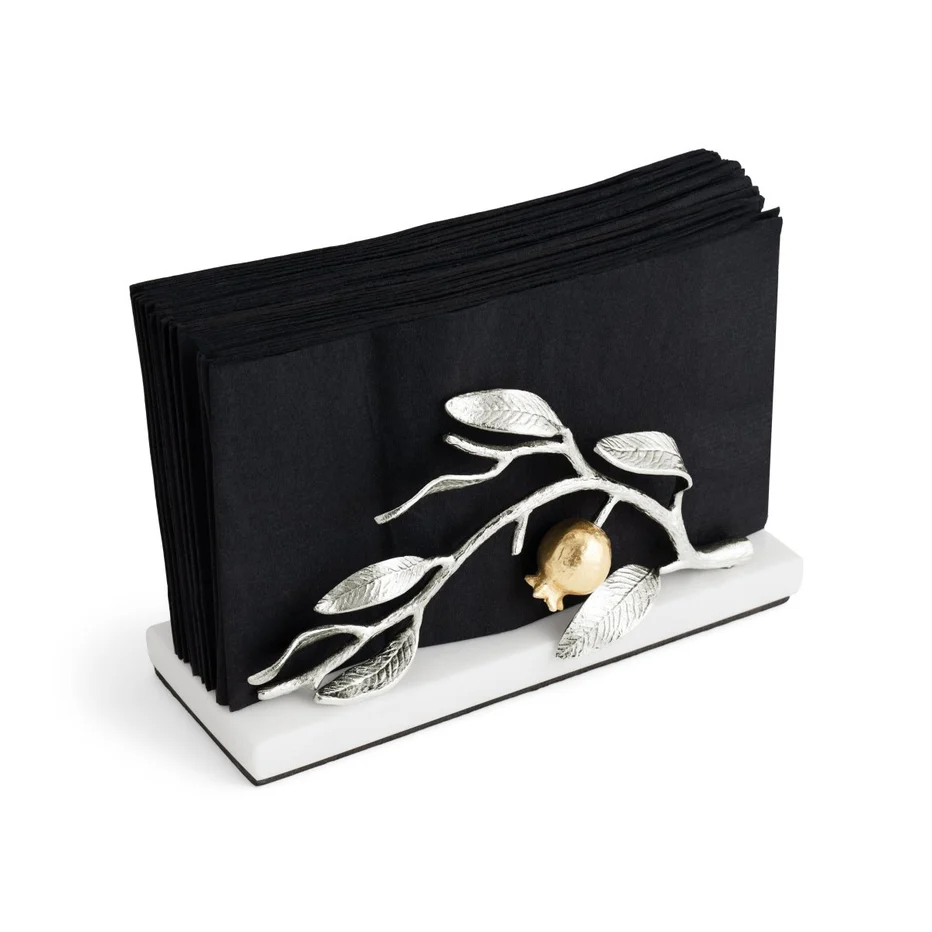 Pomegranate Silver & Gold Vertical Napkin Holder - Image 6