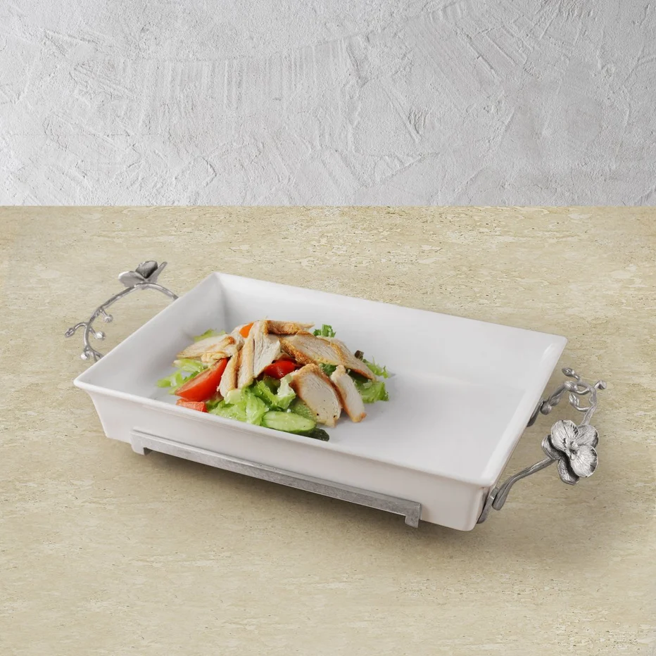 White Orchid Casserole Dish - Image 3