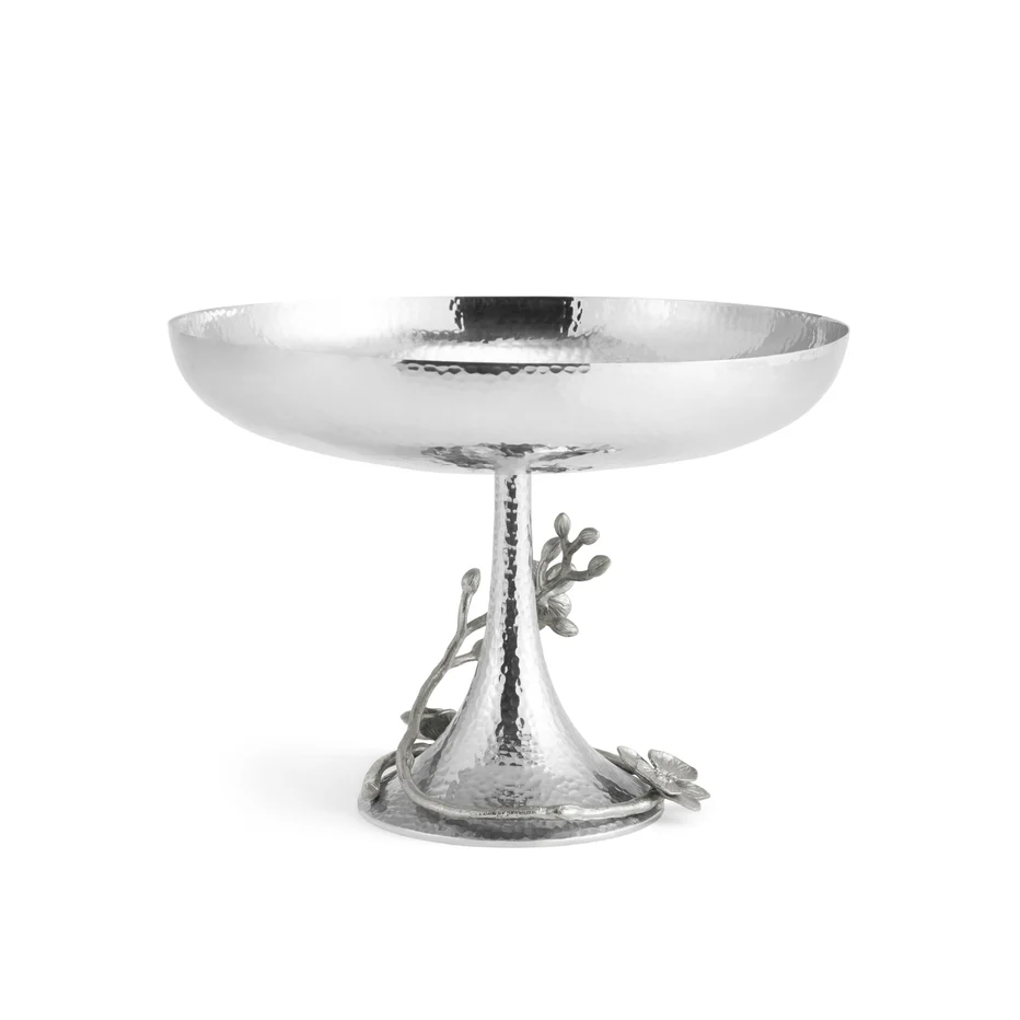 White Orchid Footed Centerpiece Bowl - Image 3