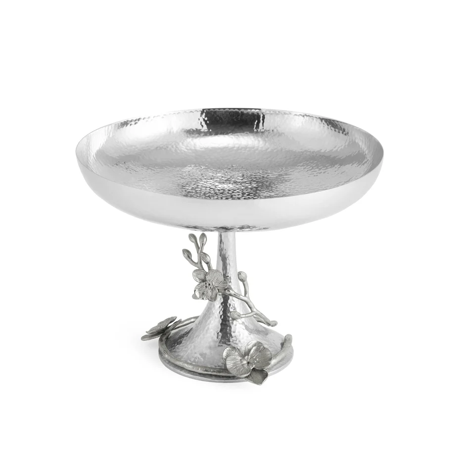 White Orchid Footed Centerpiece Bowl - Image 4