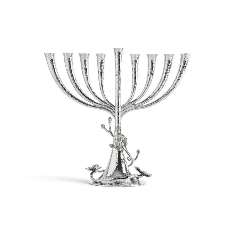 White Orchid Menorah