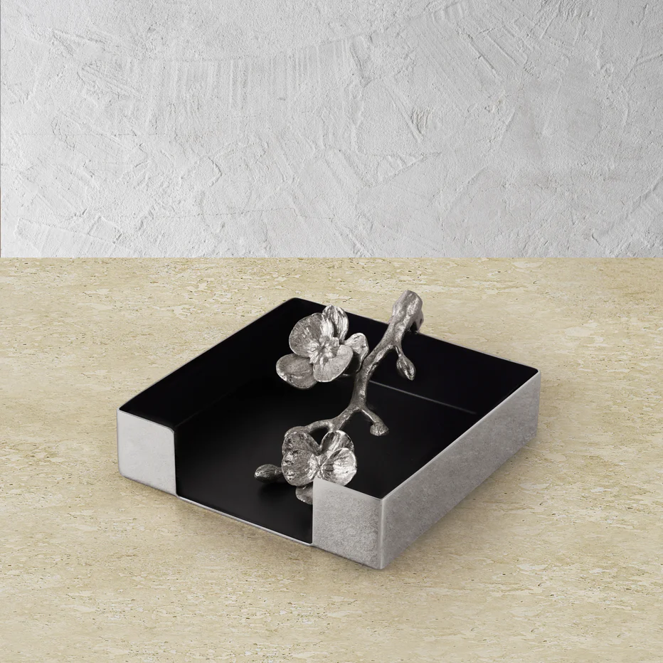 White Orchid Napkin Holder - Image 2