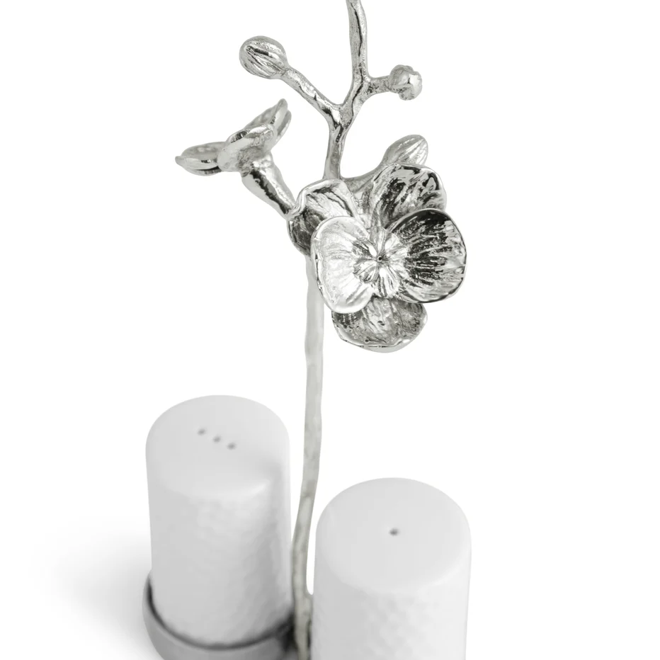 White Orchid Salt & Pepper Set - White - Image 2