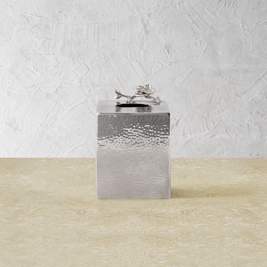 White Orchid Tissue Box Holder - Image 2