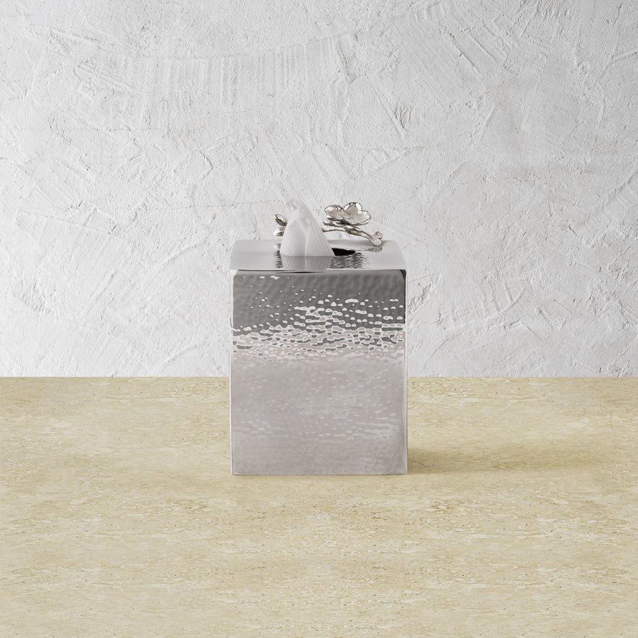 White Orchid Tissue Box Holder - Image 3