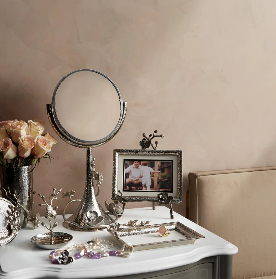 White Orchid Vanity Mirror - Image 2