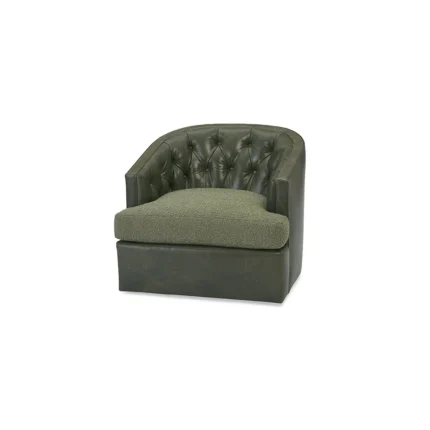 Massoud Bardot Tufted Swivel Chair