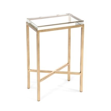 Glass Block Side Table