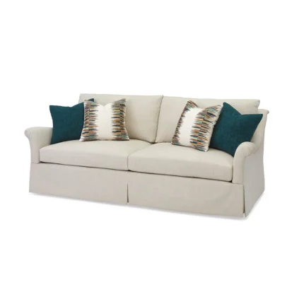 Massoud Grace Skirted Two Cushion Sofa