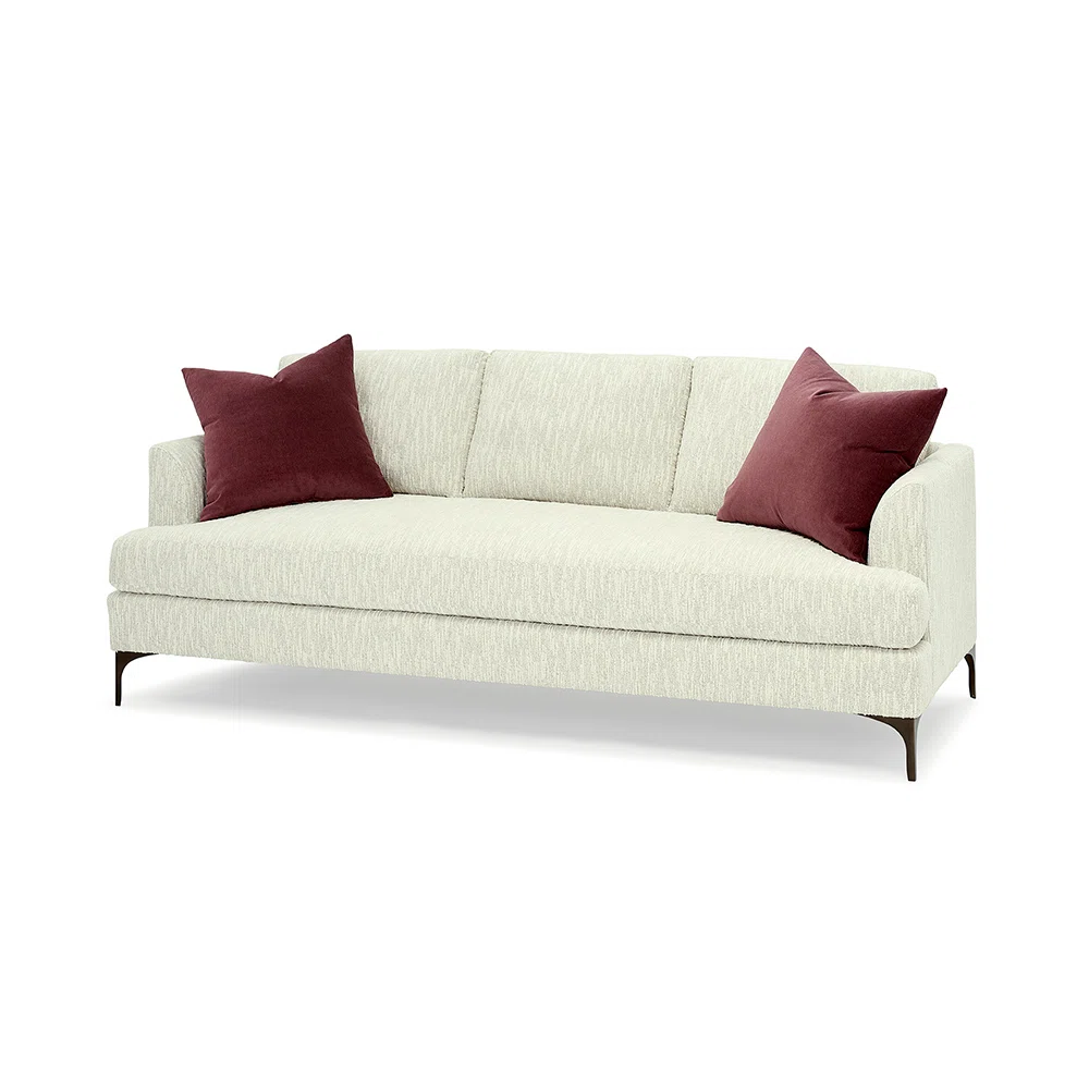 Massoud Lauren Bronze Bench Cushion Sofa