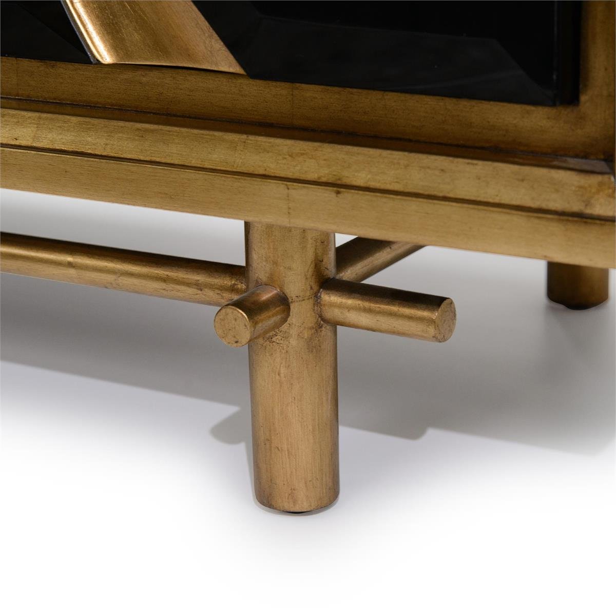 Ravine Four-Door Credenza, Black - Image 3