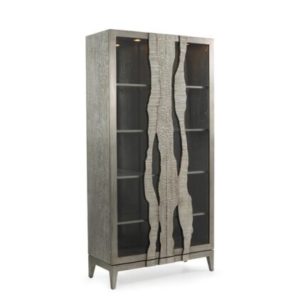 River's Edge Display Cabinet, Silver