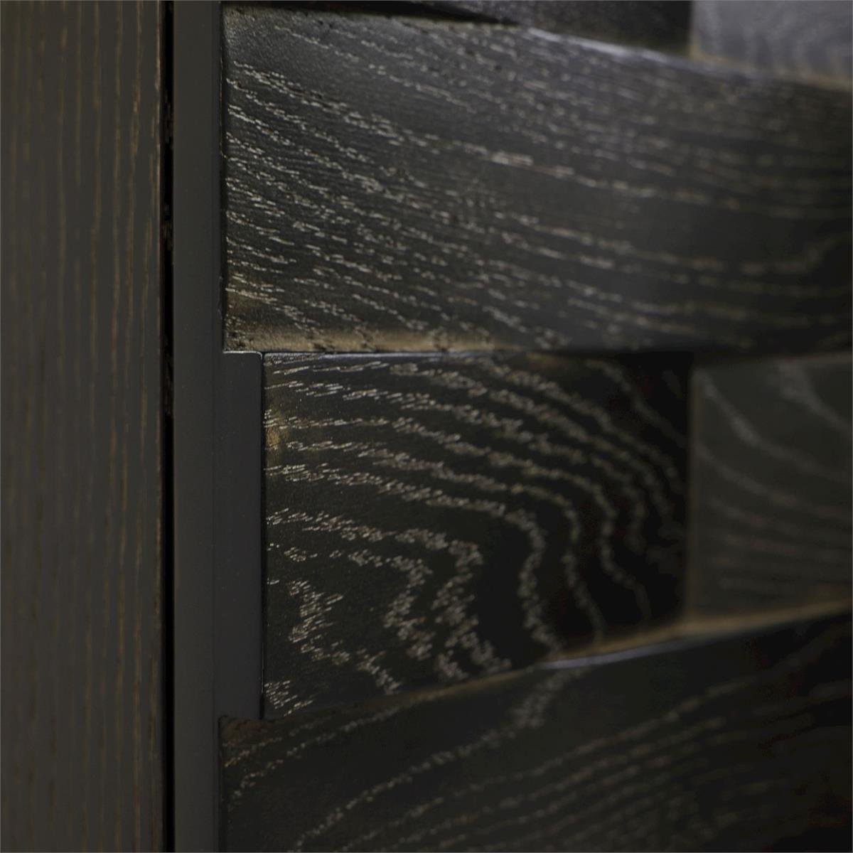 Tessere Four-Door Credenza, Black - Image 10