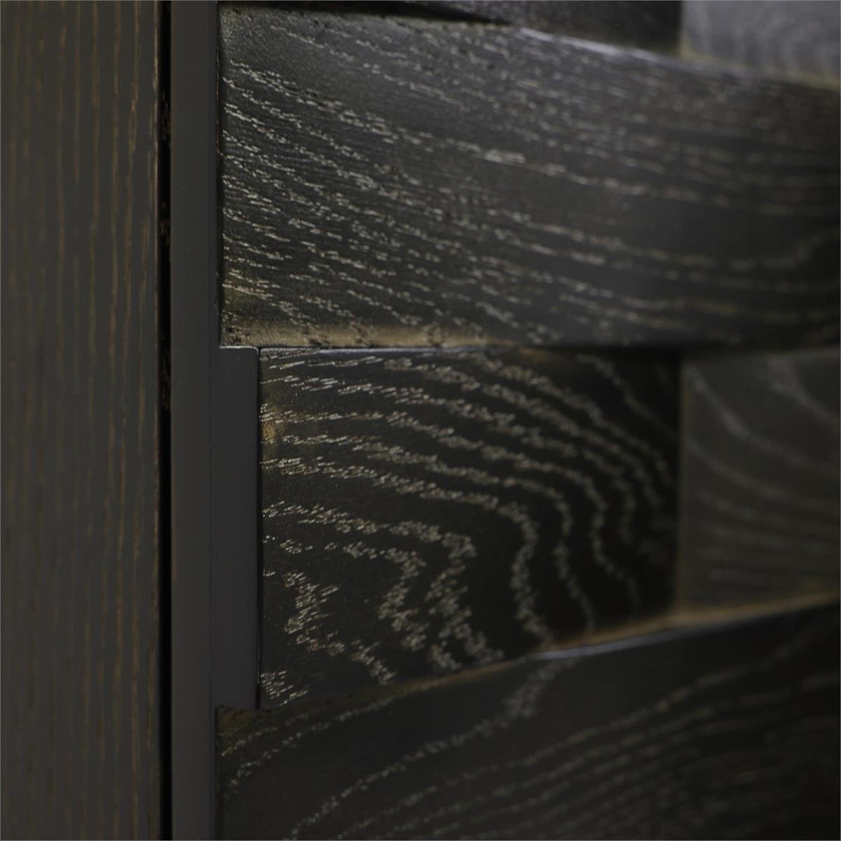 Tessere Four-Door Credenza, Black - Image 6