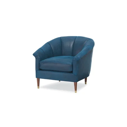 Massoud Tulip Leather Chair