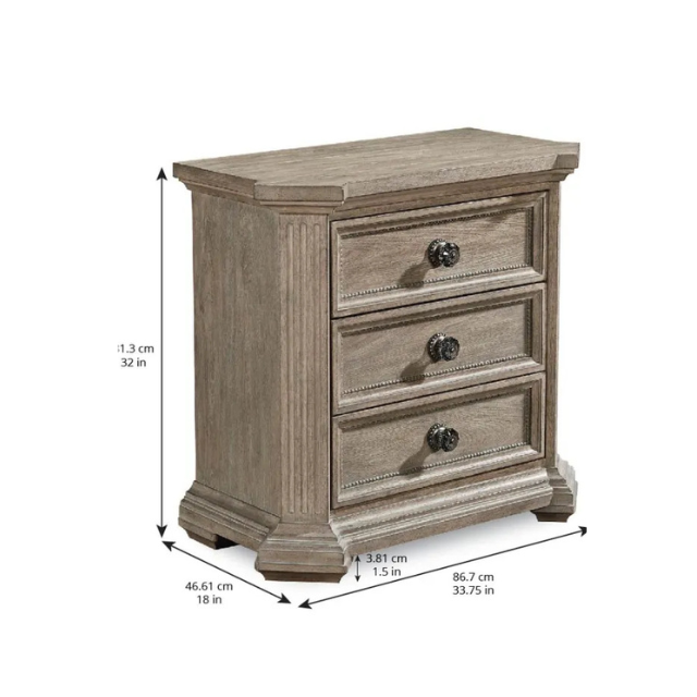 ART Furniture Arch Salvage-Cady Nightstand-Parch - Image 5