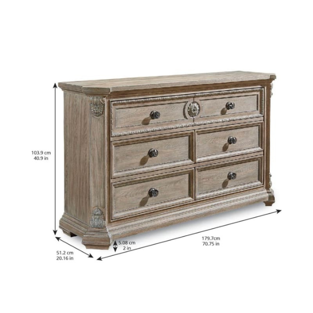 ART Furniture Arch Salvage-Grayson Dresser-Parch - Image 5