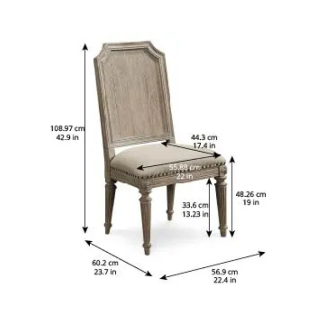 ART Furniture Arch Salvage-Mills Side Chair-Parch - Image 8