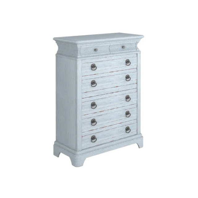 ART Furniture Summer Creek 8 Drwr Chest G Shutter Blue