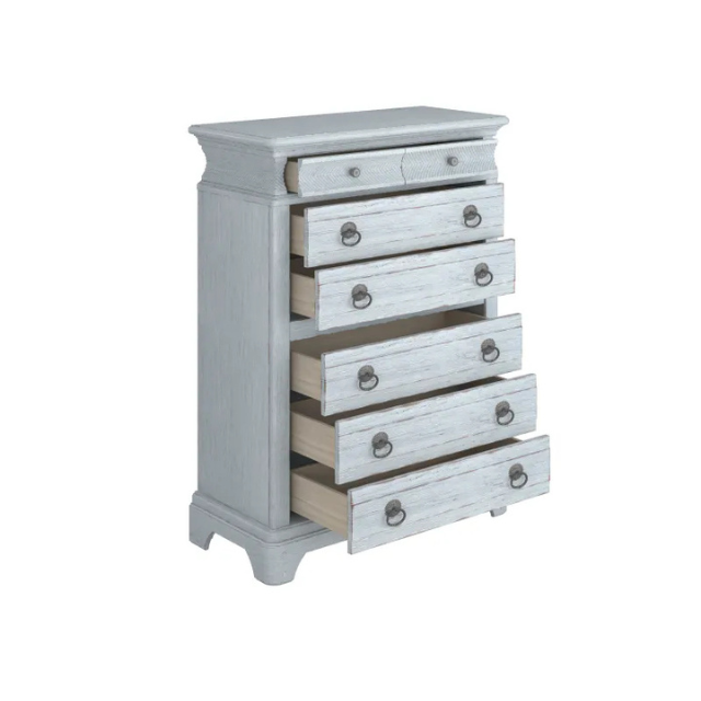 ART Furniture Summer Creek 8 Drwr Chest G Shutter Blue - Image 3
