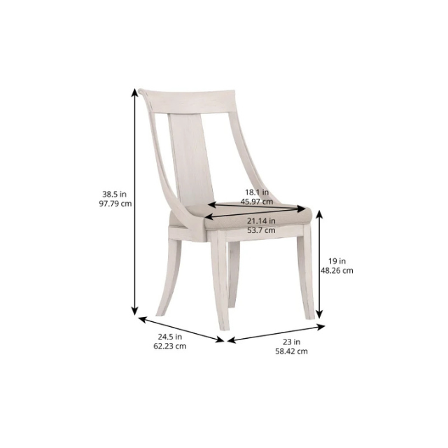 ART Furniture Alcove Side Chair in Belgian Ivory - Image 9