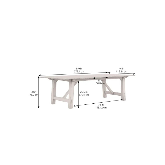 ART Furniture Alcove Trestle Dining Table - Image 11