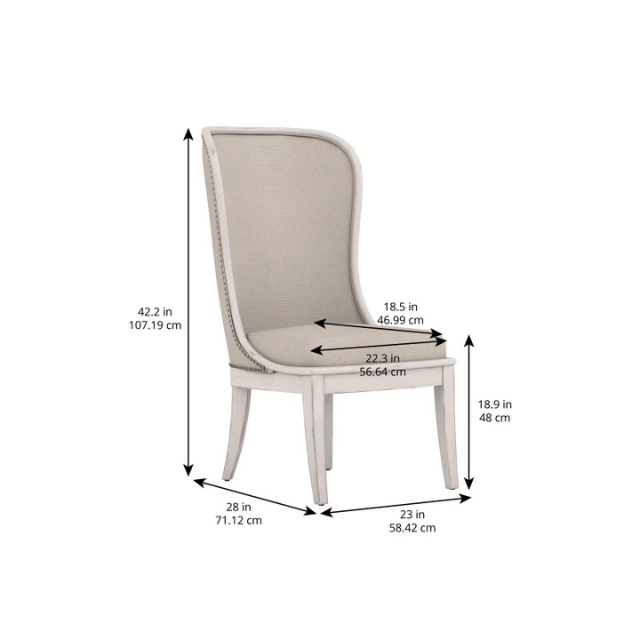 ART Furniture Alcove Uph Dining Chair in Belgian Ivory - Image 9
