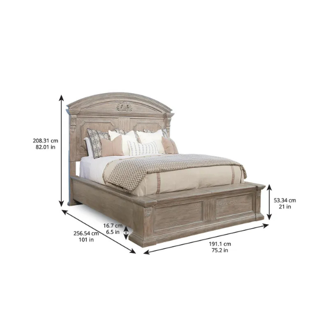 ART Furniture 6/6 Chambers Panel Bed-Parch - Image 8