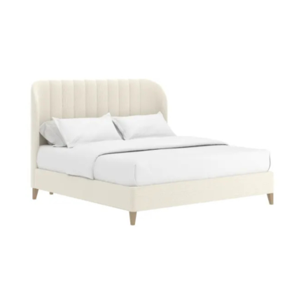 ART Furniture Dante Queen Wide Chn Uph Bed-Custard