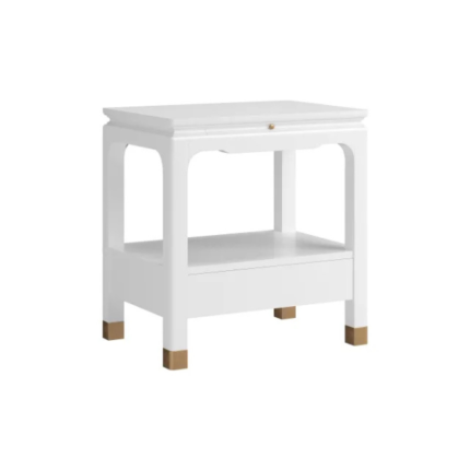 ART Furniture Eave Bedside Table-Uplifting White