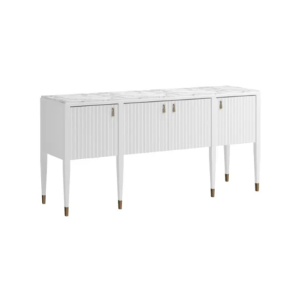 ART Furniture Eave Sideboard/stone top-Uplft White