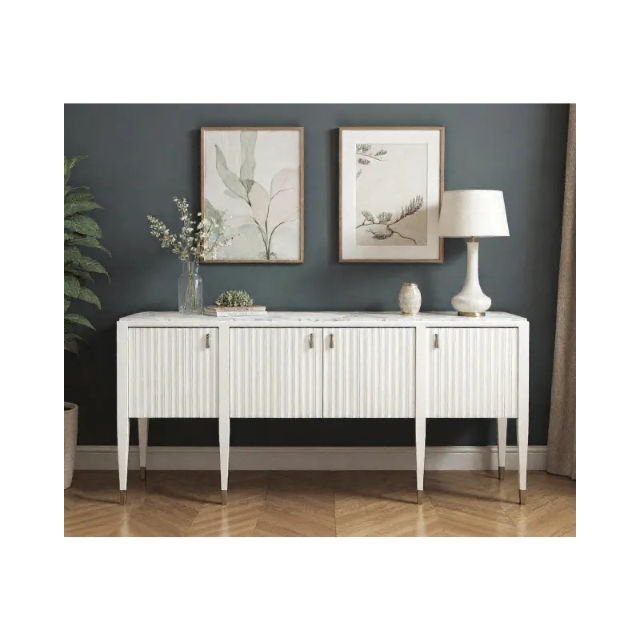 ART Furniture Eave Sideboard/stone top-Uplft White - Image 5