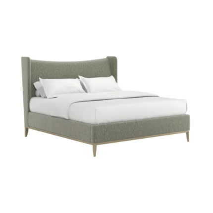 ART Furniture Edwin King Wing Shelter Uph Bed-Celery