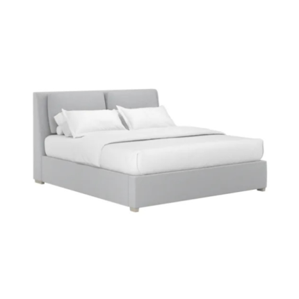 ART Furniture Grant Queen Pillow Back Uph Bed-Alum