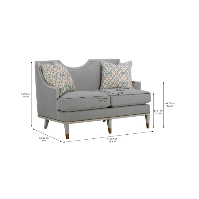 ART Furniture Harper Vintage Blue Loveseat - Image 4