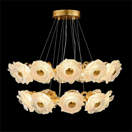 John Richard Farnese Two-Tier Twenty-One-Light Chandelier