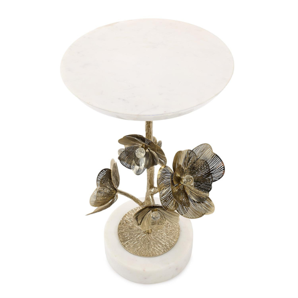 John Richard Golden Camellia Accent Table - Image 2