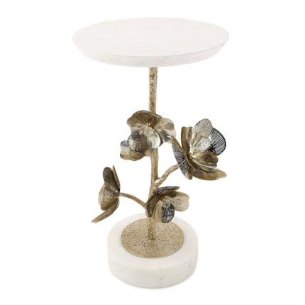 John Richard Golden Camellia Accent Table