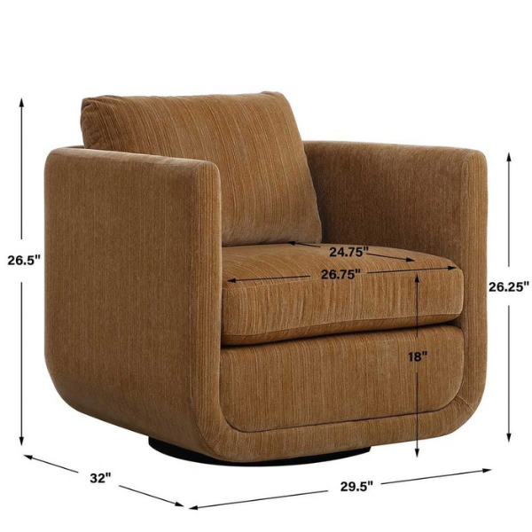 Uttermost Abound Swivel Chair - Image 10