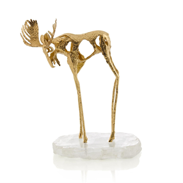 John Richard Abstract Moose Sculpture on Selenite I - Image 2