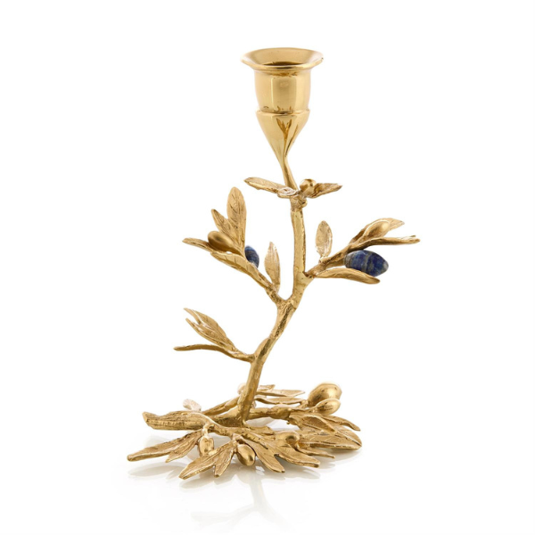 John Richard Brass Flora Candleholder - Image 3
